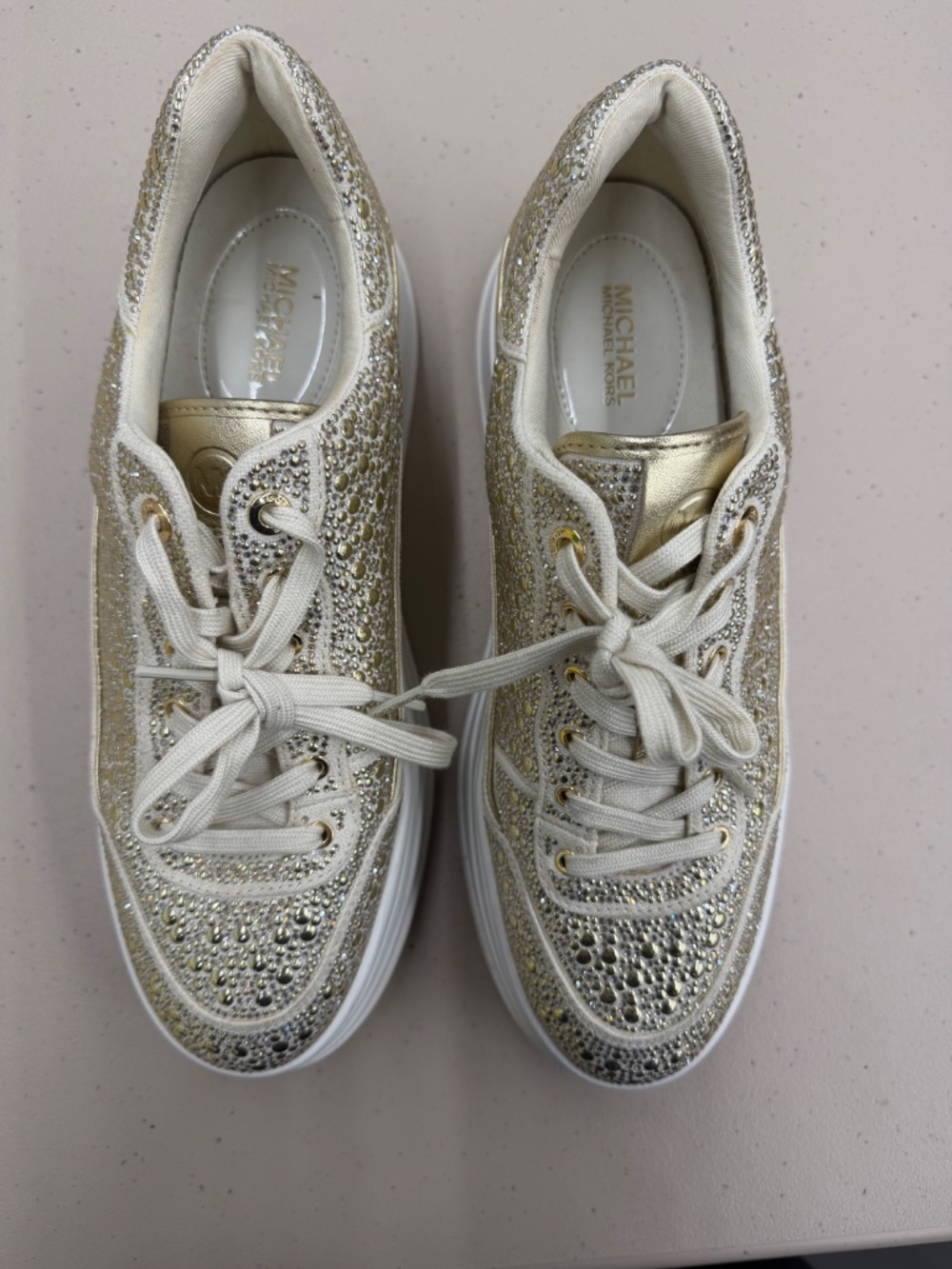 Michael Kors Women's Hayes Lace Up Sneakers - Picture 4 of 5